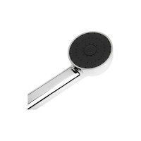 Душевая лейка Zein Z0210, пластик, 1 режим, хром с черной вставкой 7182303