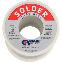 Припой (0.8 мм, 0.25 кг, Sn63/Pb37, FC5005 флюс RMA) ASAHI 00-00000068