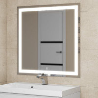 Зеркало для ванной Uperwood Tanos 80x80 см, с led-подстветкой и подогревом 291020222