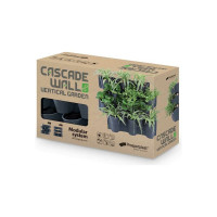 Вертикальный сад Prosperplast IO2W600W S433 CASCADE WALL 12 мест, диам. 177 мм, 0.75 л, антрацит 067050