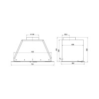 Кухонная вытяжка ELIKOR Врезной блок Flat 72П-650-К3Д_белый 978770