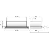 Кухонная вытяжка ELIKOR Интегра 50П-400-В2Л_антрацит/рейлинг бронза 841220