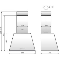 Кухонная вытяжка ELIKOR Гамма 60П-650-Э3Д_крем/бронза 943909