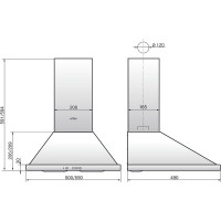 Кухонная вытяжка ELIKOR Оптима 50П-400-П3Л_белый 841380