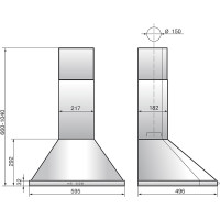 Кухонная вытяжка ELIKOR Сигма 60П-650-К3Д_топленое молоко/бронза 153836