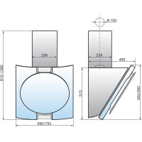 Кухонная вытяжка ELIKOR Графит 80Н-700-Э4Д_нерж/ стекло черное 934389