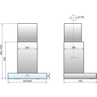 Кухонная вытяжка ELIKOR КВ Агат 60Н-1000-Е4Д нерж/черный 294500