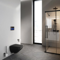 Подвесной унитаз AM.PM Inspire V2.0 FlashClean с сиденьем микролифт, черный матовый C50A1700MBSC