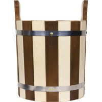 Запарник Банная линия Капучино 9 л, с пластиковой вставкой, липа 12-426