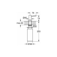 Дозатор жидкого мыла GROHE Cosmopolitan 40535BE0