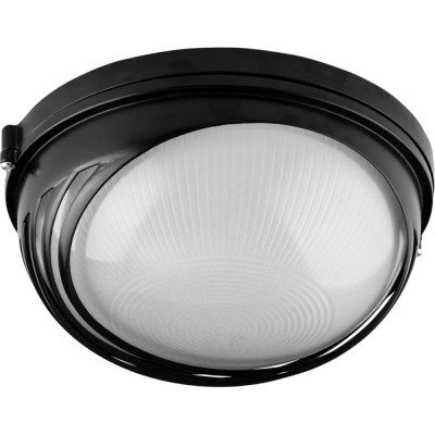 Светильник TDM ELECTRIC НПБ1107 черный, круг, ресничка, 100 Вт IP54 SQ0303-0056