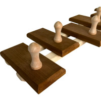 Вешалка Бацькина Баня Zebra 7 крючков, термированная, для мочалок 30785