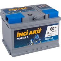 Аккумулятор INCI AKU Maxim A 60RS, 600 A, 242x175x175 мм 461403