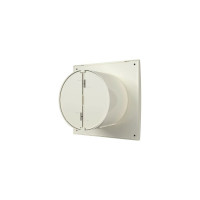 Осевой вытяжной вентилятор ERA AURA 5C Ivory, с обратным клапаном D125, декоративный 90-06855