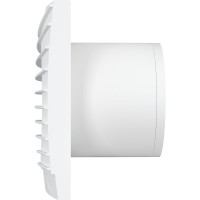Осевой вытяжной вентилятор DICITI SILENT 4C Matt white, с обратным клапаном D100, декоративный 90-07742