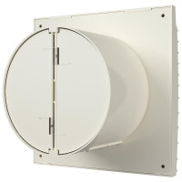 Осевой вытяжной вентилятор DICITI SILENT 5C Ivory, с обратным клапаном D125, декоративный 90-06853