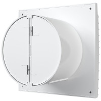 Осевой вытяжной вентилятор DICITI SILENT 5C Matt white, с обратным клапаном D125, декоративный 90-07743