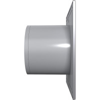 Осевой вытяжной вентилятор DICITI SLIM 4C gray metal с обратным клапаном D100, декоративный 87-994