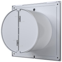 Осевой вытяжной вентилятор DICITI SLIM 4C gray metal с обратным клапаном D100, декоративный 87-994