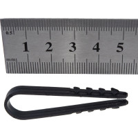 Дюбель-хомут для круглого кабеля Эра 11-18 мм черный Б0045091