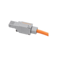 Коннектор NIKOMAX RJ45/8P8C категория 6, 50мкд, универсальный, самозажимной, неэкранированный, серый NMC-RJ88UE2-NT-GY
