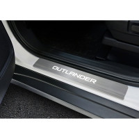 Накладки на пороги Rival для Mitsubishi Outlander 2015-н.в., нержавеющая сталь, 4 шт. NP.4006.3