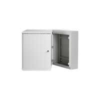 Настенный двухсекционный шкаф TLK 19, 15U, серый TWM-156060-M-GY