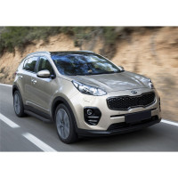 Алюминиевые пороги Rival Black для Kia Sportage 2016-, 173 см, 2 шт F173ALB.2309.2