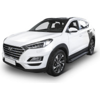 Алюминиевые пороги Rival Black для Kia Sportage 2016-, 173 см, 2 шт F173ALB.2309.2