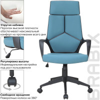 Компьютерное офисное кресло руководителя BRABIX PREMIUM Prime EX-515, с подлокотниками 531568