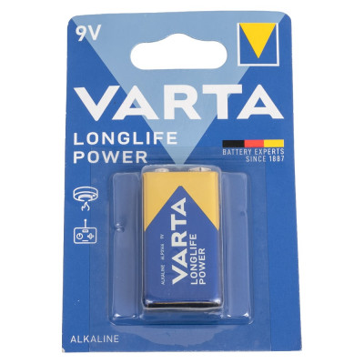 Батарейка Varta LONGLIFE POWER (HIGH ENERGY) Крона 6LR61 BL1 Alkaline 9V 04922121411