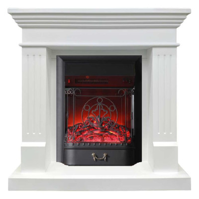 Каминокомплект InterFlame Лира Фобос Люкс BL белый Лайт с Fobos BL белый