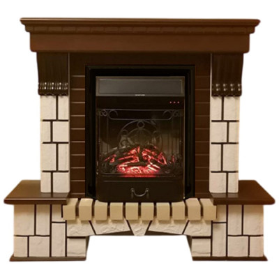 Каминокомплект InterFlame Экстер Магия Люкс Majestic BL Majestic темный дуб