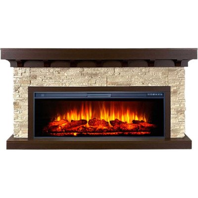 Каминокомплект InterFlame Фолкстон Ареал50 FREESPACE50 темный дуб