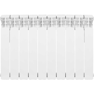 Электрический секционнный радиатор отопления ООО "ГЕЛЕОС" ГЕЛЕОС (10 секции, 1.2 кВт, 220В, до 22м2) ГР-10