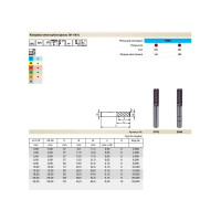 Фреза многозубая Super Line GH100U (20 мм; твердый сплав; тип NH; FIRE) Guhring 5545 20,000