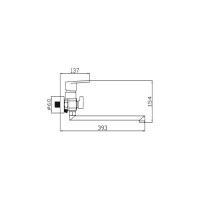 Цветной смеситель для ванной Potato P2230-6