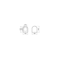 Сиденье для унитаза Vitra Zentrum 94-003-001