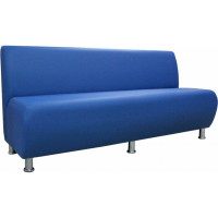 Секция дивана Мягкий офис Классик трехместная синяя КЛ701СН