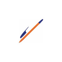 Шариковая ручка ОФИСМАГ X-333 Orange синяя, корпус оранжевый, узел 1 мм, линия письма 0.5 мм 143228