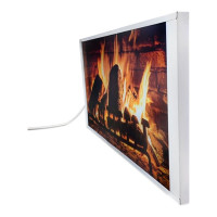 Электрический панельный обогреватель ДОБРОГРЕЙ керамический, серия Уют-Камин DGWT-058