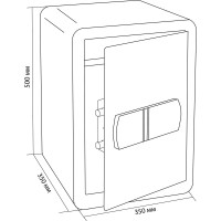 Электронный мебельный сейф Cactus 500x350x350 мм CS-SF-T50 1458548