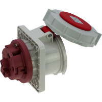 Встраиваемая розетка INPIN 63A/400V/3P+E/IP67, фланец 100x107 CA1124
