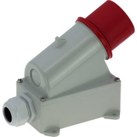 Настенная вилка INPIN 32A/400V/3P+E/IP44 CA348