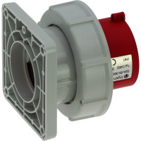 Встраиваемая вилка INPIN 32A/400V/3P+E/IP67, фланец 86x86 CA832
