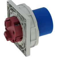 Встраиваемая вилка INPIN 63A/230V/1P+N+E/IP67, фланец 106x110 CA836