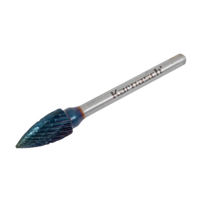 Бор-фреза твердосплавная форма G, парабола с заостренной вершиной, 6x12x3х44 мм Karnasch 11.5061-030