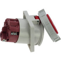 Встраиваемая наклонная розетка INPIN 125A/400V/3P+N+E/IP67, фланец 110x114 CA216