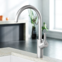 Смеситель для кухни Damixa Eclipce с фильтрацией C - излив, никель 310721400