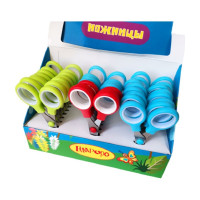 Детские ножницы Limpopo 13,3 см, с прорезиненными кольцами, Нож368